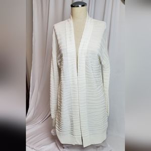 Zebra print cardigan white.